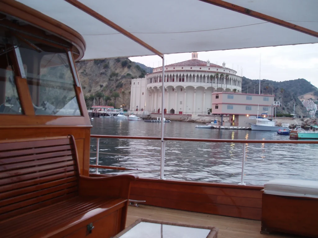 View of Avalon, Catalina from the Mauretania