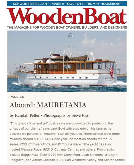 mauretania wooden boat magazine